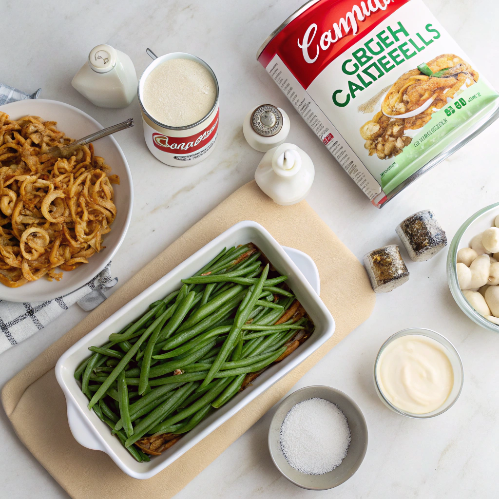 campbell soup green bean casserole recipeIngredients