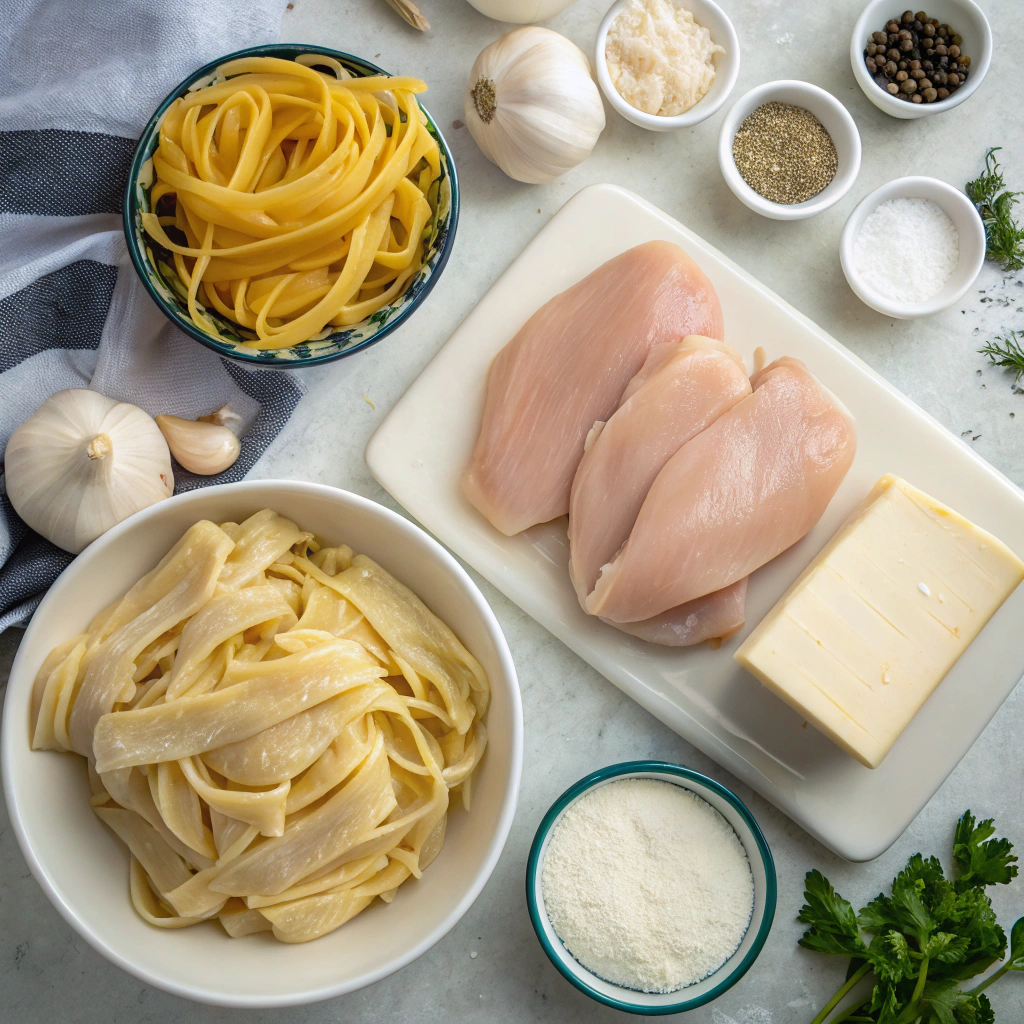 chicken alfredo recipesIngredients