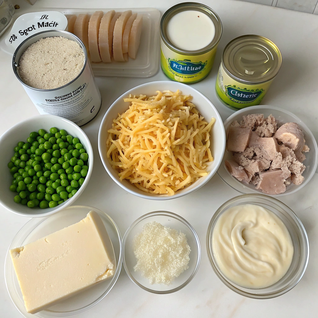classic tuna casserole recipeIngredients