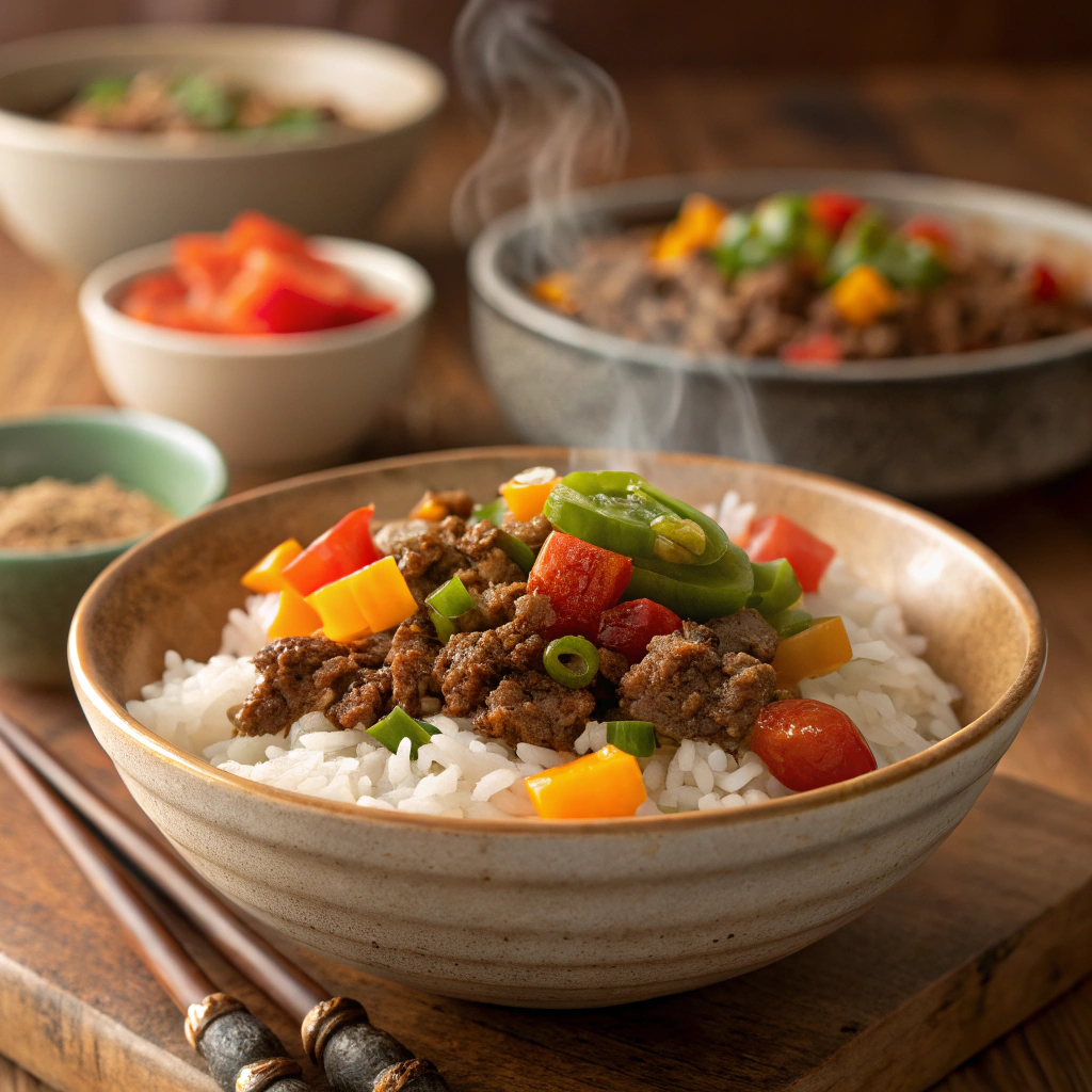 ground beef rice recipes