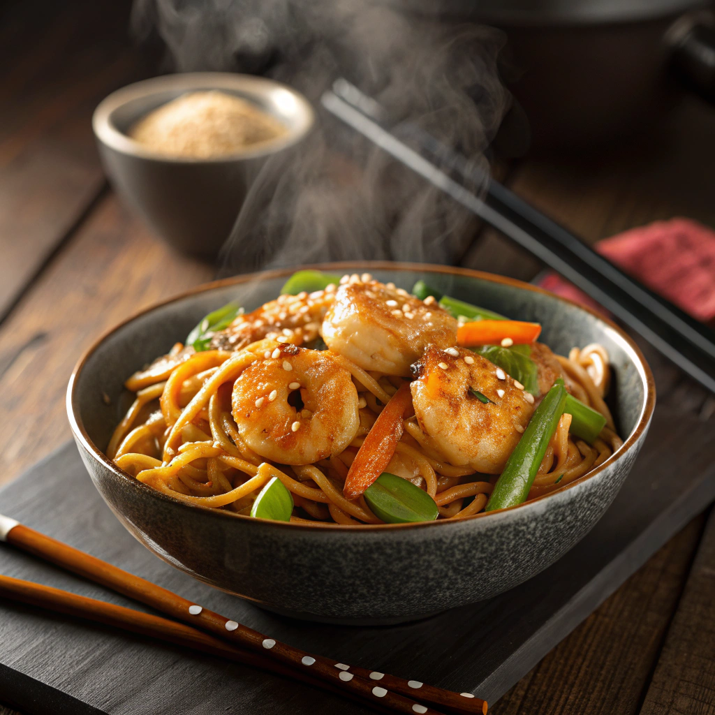 shrimp lo mein recipe