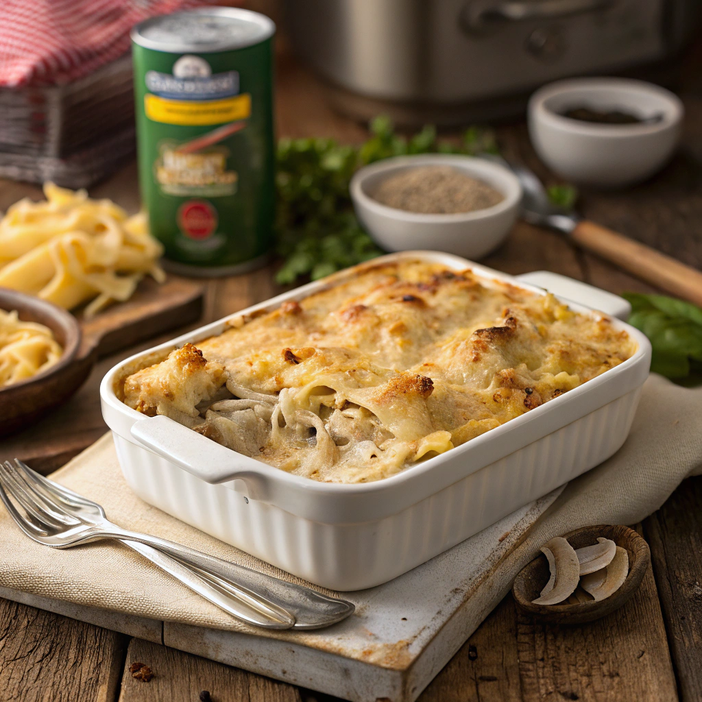 tuna casserole recipe with mushroom soup